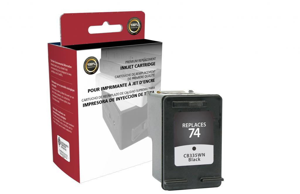 Black Ink Cartridge for HP CB335WN (HP 74)