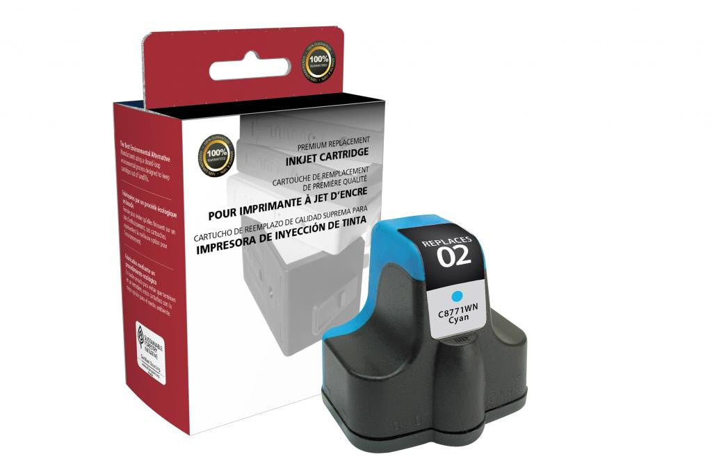 Cyan Ink Cartridge for HP C8771WN (HP 02)