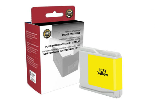 Yellow Ink Cartridge for Brother LC51