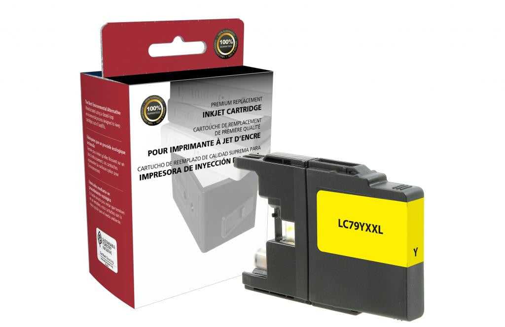 Extra High Yield Yellow Ink Cartridge for Brother LC79