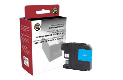 Super High Yield Cyan Ink Cartridge for Brother LC105